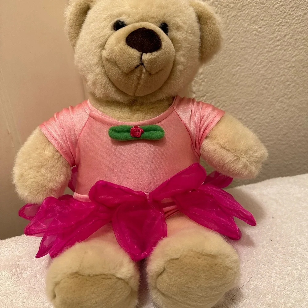 Build a Bear 14” Cream Teddy Bear Plush Toy